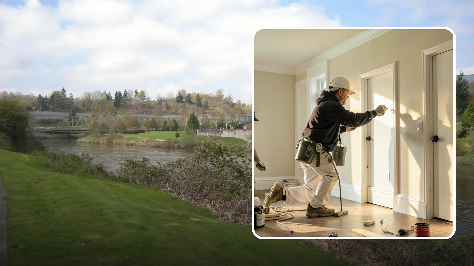Trim Painting in Tukwila, King County, WA - Trim painting sharpens the baseboards, casings, crown, and doors that frame every room.