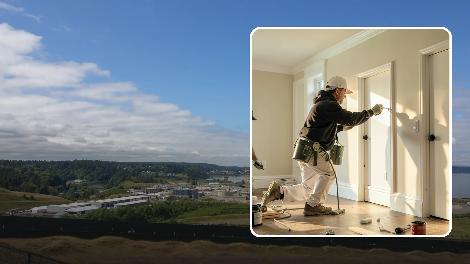 Trim Painting in University Place, Pierce County, WA - Trim painting sharpens the baseboards, casings, crown, and doors that frame every room.