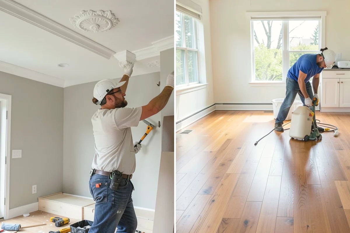 Trim Painting in University Place, Pierce County, WA - Fill nail holes, caulk gaps, and sand existing finishes