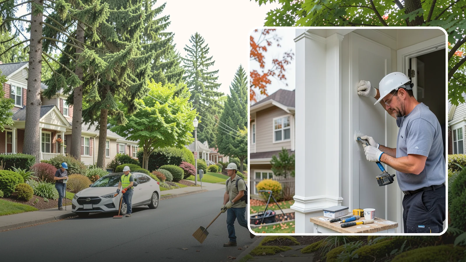 Trim Repair in Beaux Arts Village, King County, WA - Trim repair that restores damaged interior and exterior molding to a clean, finished look.