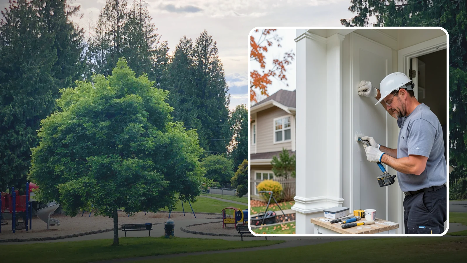 Trim Repair in Bonney Lake, Pierce County, WA - Trim repair that restores damaged interior and exterior molding to a clean, finished look.