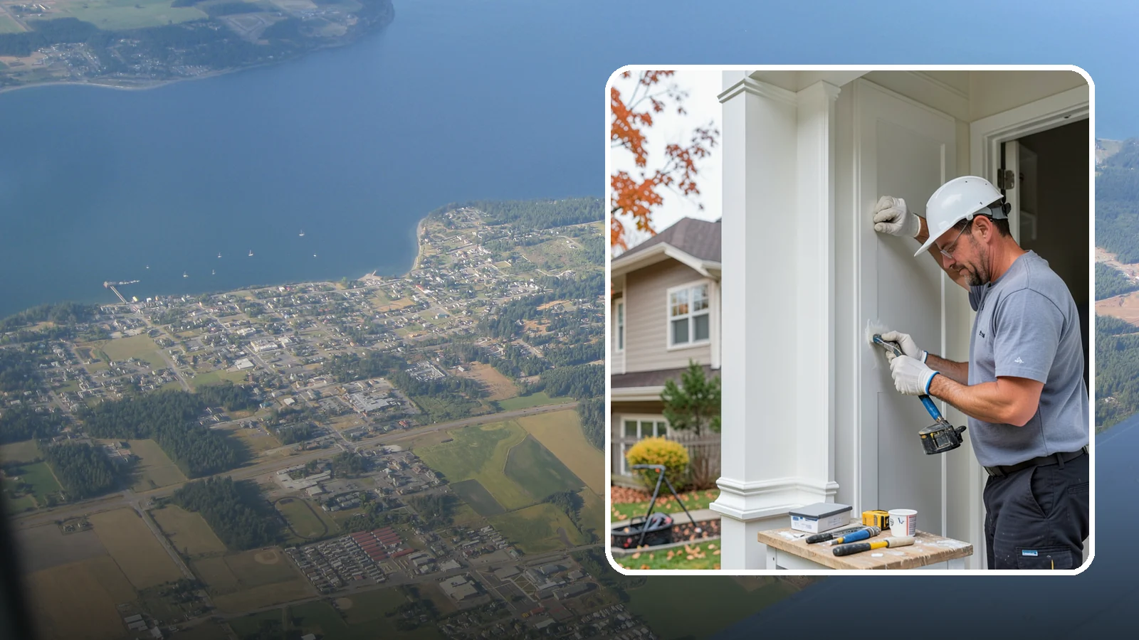 Trim Repair in Coupeville, Island County, WA - Trim repair that restores damaged interior and exterior molding to a clean, finished look.
