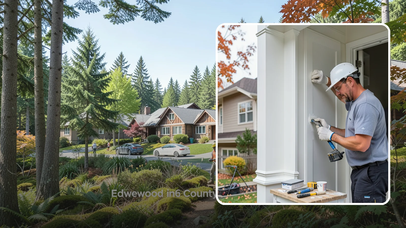 Trim Repair in Edgewood, Pierce County, WA - Trim repair that restores damaged interior and exterior molding to a clean, finished look.