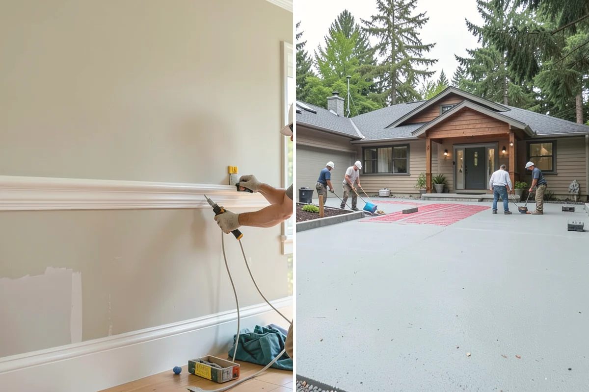 Trim Repair in Edgewood, Pierce County, WA - Assess damaged trim and match the profile