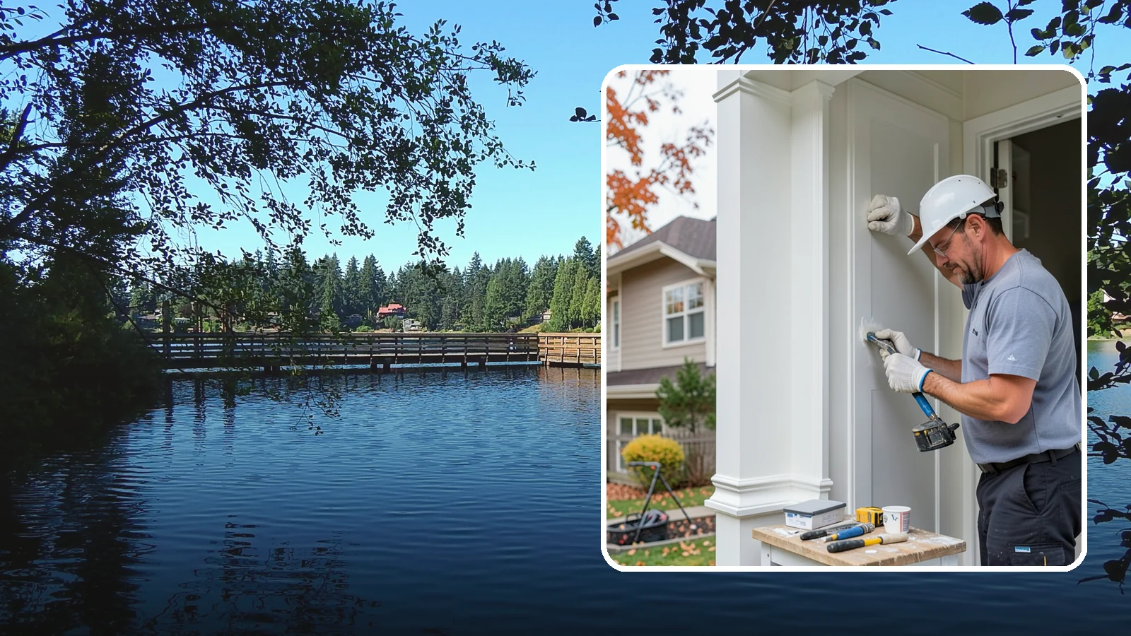Trim Repair in Federal Way, King County, WA - Trim repair that restores damaged interior and exterior molding to a clean, finished look.