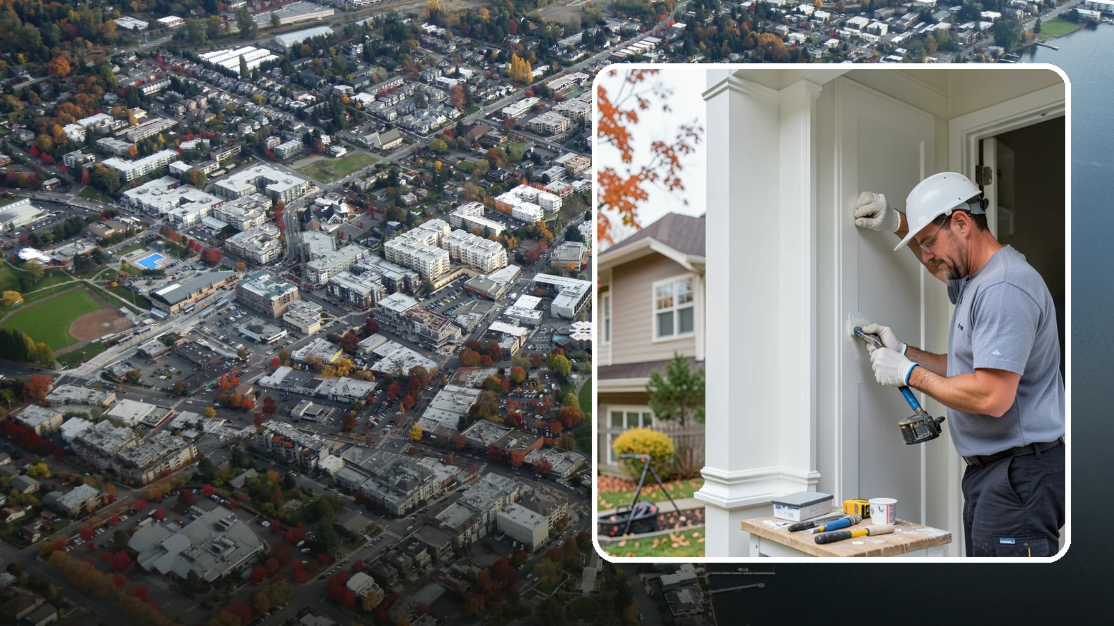 Trim Repair in Kirkland, King County, WA - Trim repair that restores damaged interior and exterior molding to a clean, finished look.
