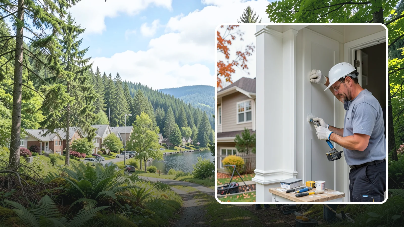 Trim Repair in Lake Forest Park, King County, WA - Trim repair that restores damaged interior and exterior molding to a clean, finished look.
