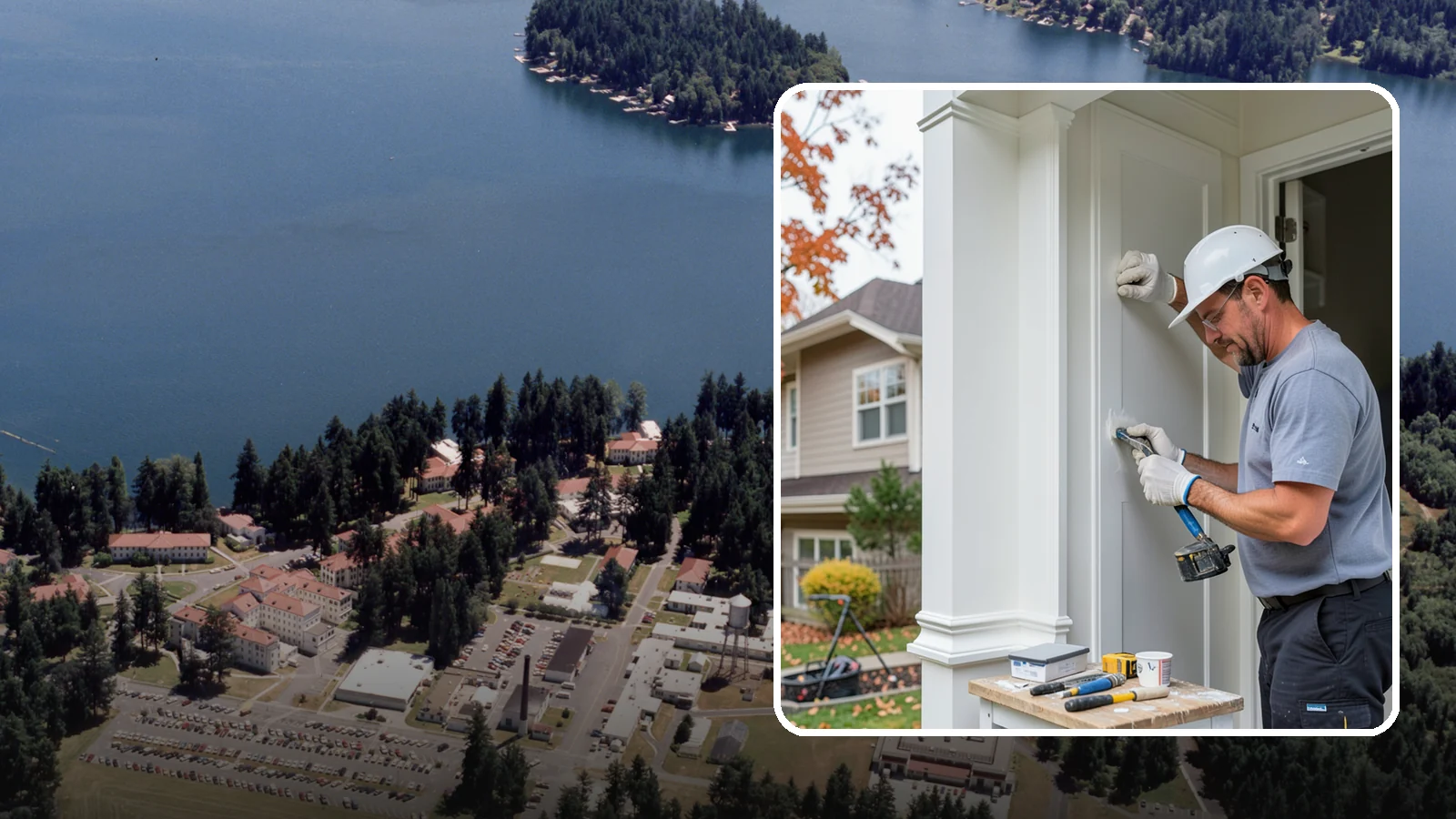 Trim Repair in Lakewood, Pierce County, WA - Trim repair that restores damaged interior and exterior molding to a clean, finished look.