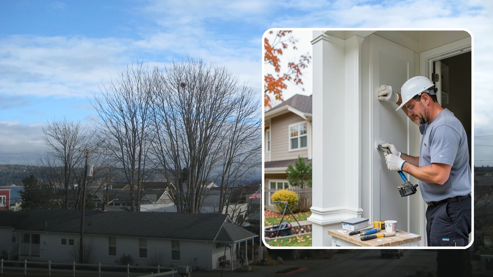 Trim Repair in Langley, Island County, WA - Trim repair that restores damaged interior and exterior molding to a clean, finished look.