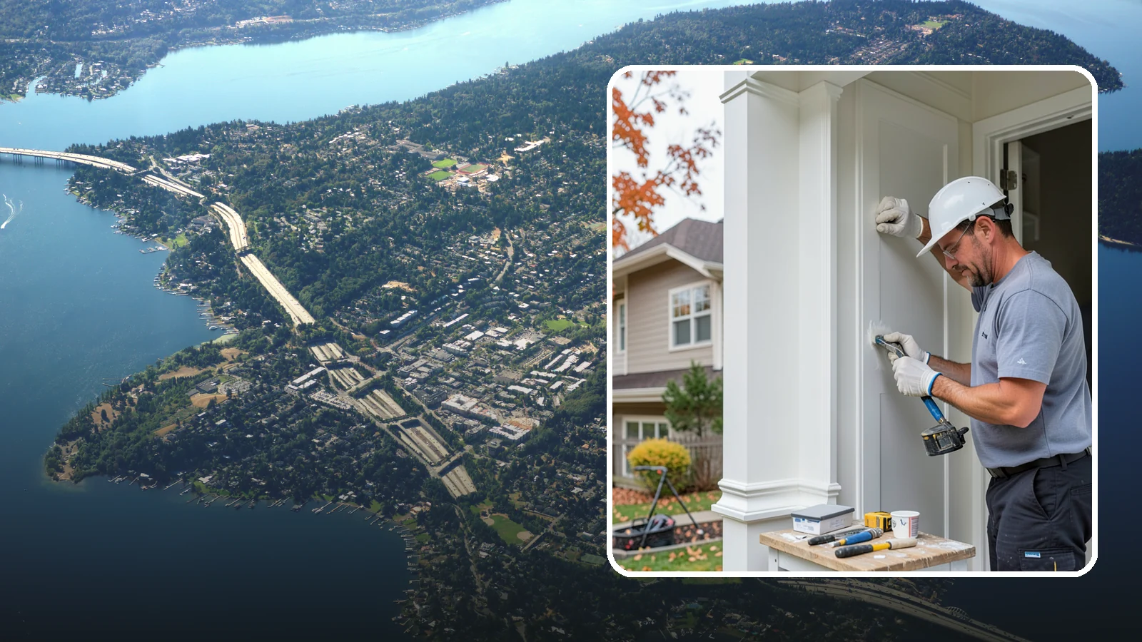 Trim Repair in Mercer Island, King County, WA - Trim repair that restores damaged interior and exterior molding to a clean, finished look.