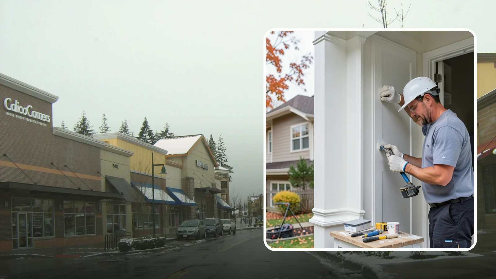 Trim Repair in Mill Creek, Snohomish County, WA - Trim repair that restores damaged interior and exterior molding to a clean, finished look.