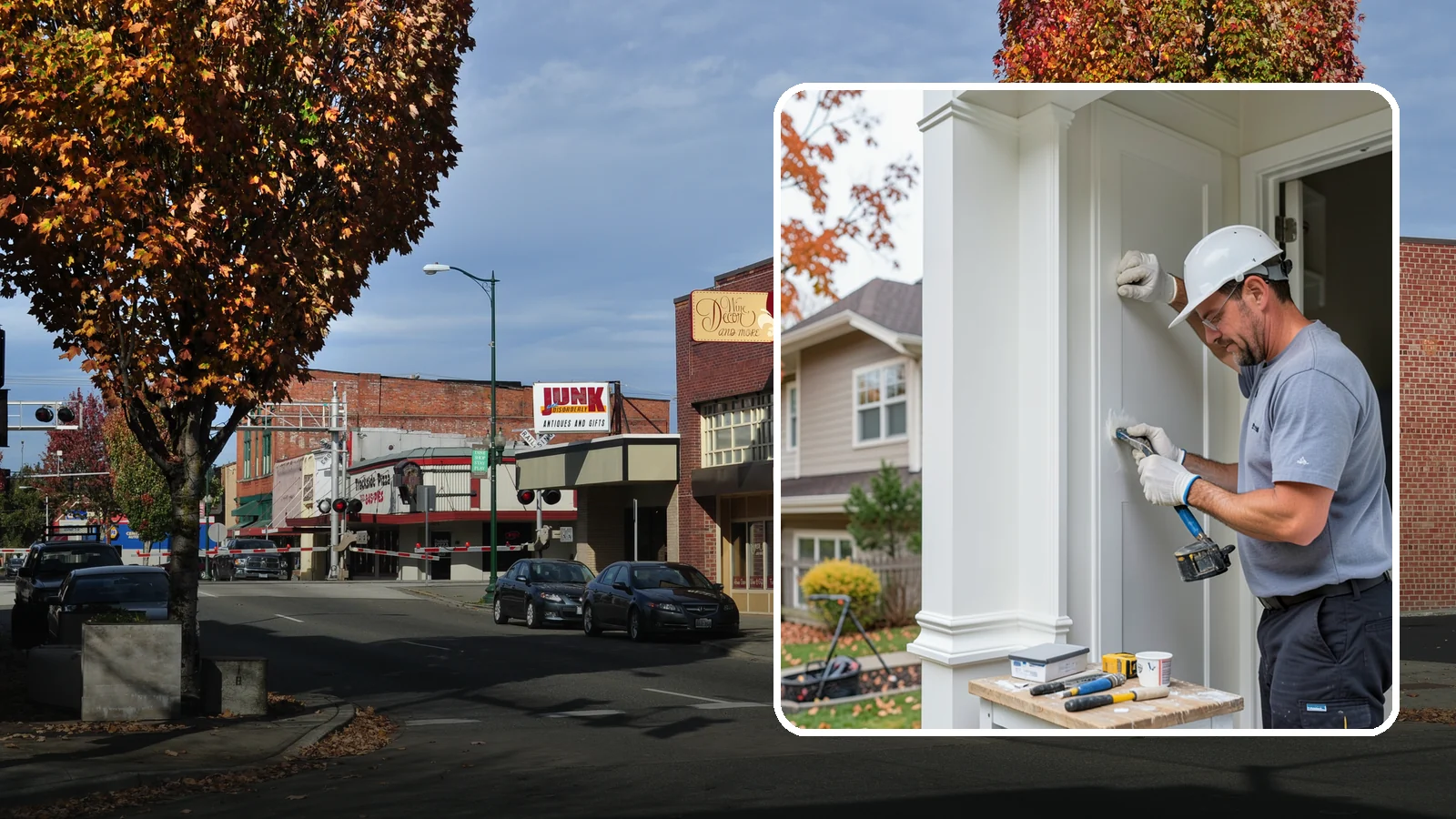 Trim Repair in Puyallup, Pierce County, WA - Trim repair that restores damaged interior and exterior molding to a clean, finished look.
