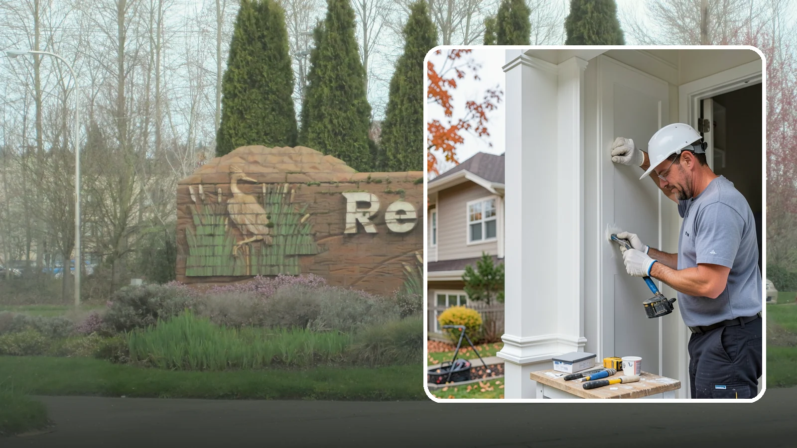 Trim Repair in Renton, King County, WA - Trim repair that restores damaged interior and exterior molding to a clean, finished look.