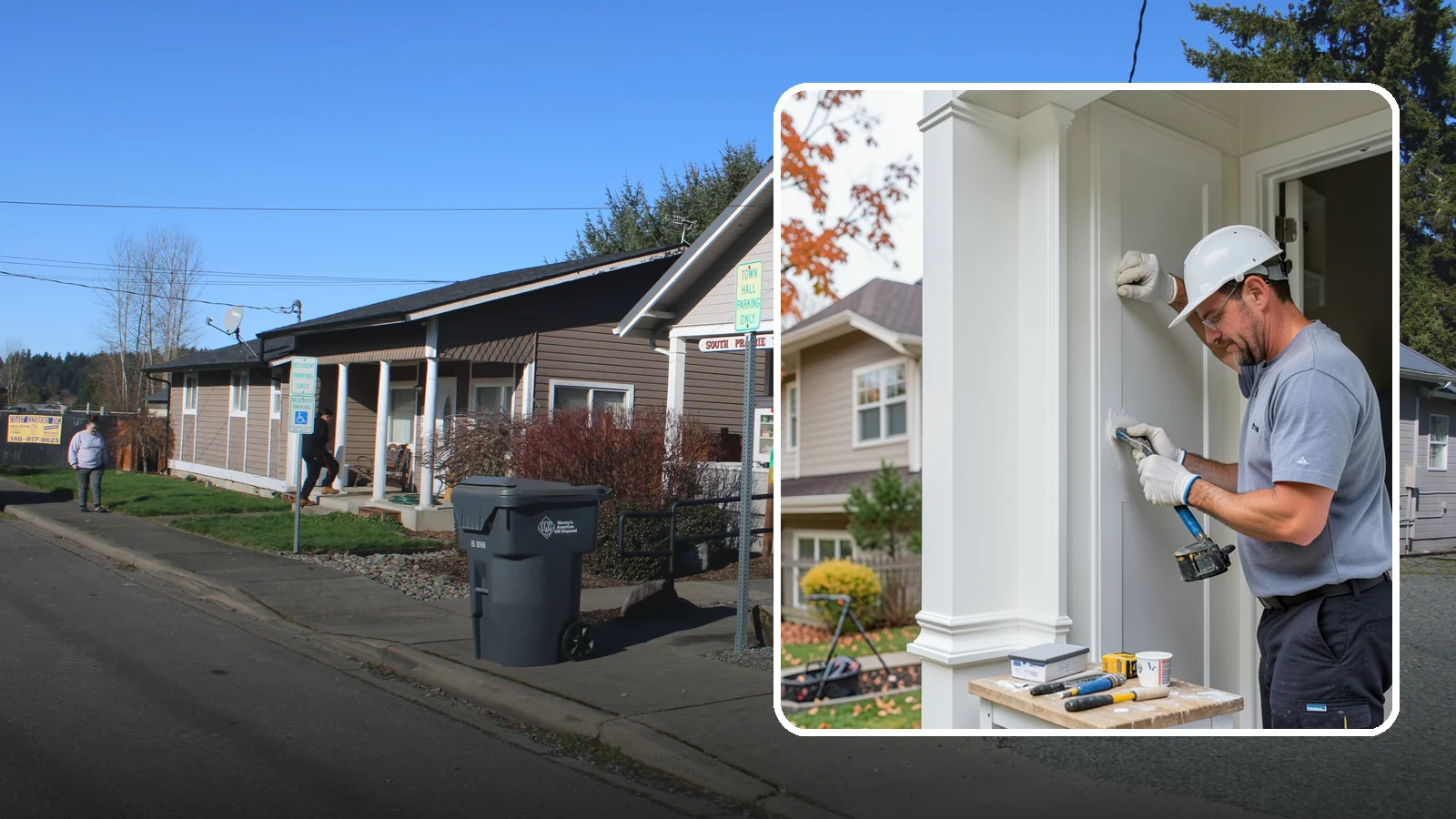 Trim Repair in South Prairie, Pierce County, WA - Trim repair that restores damaged interior and exterior molding to a clean, finished look.