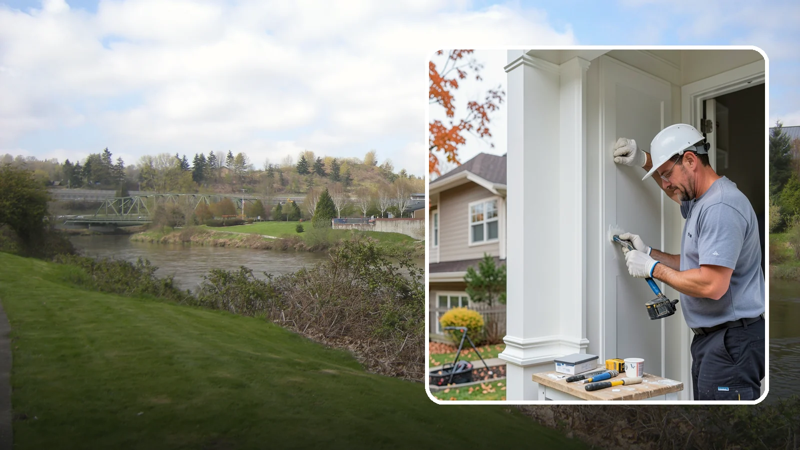 Trim Repair in Tukwila, King County, WA - Trim repair that restores damaged interior and exterior molding to a clean, finished look.