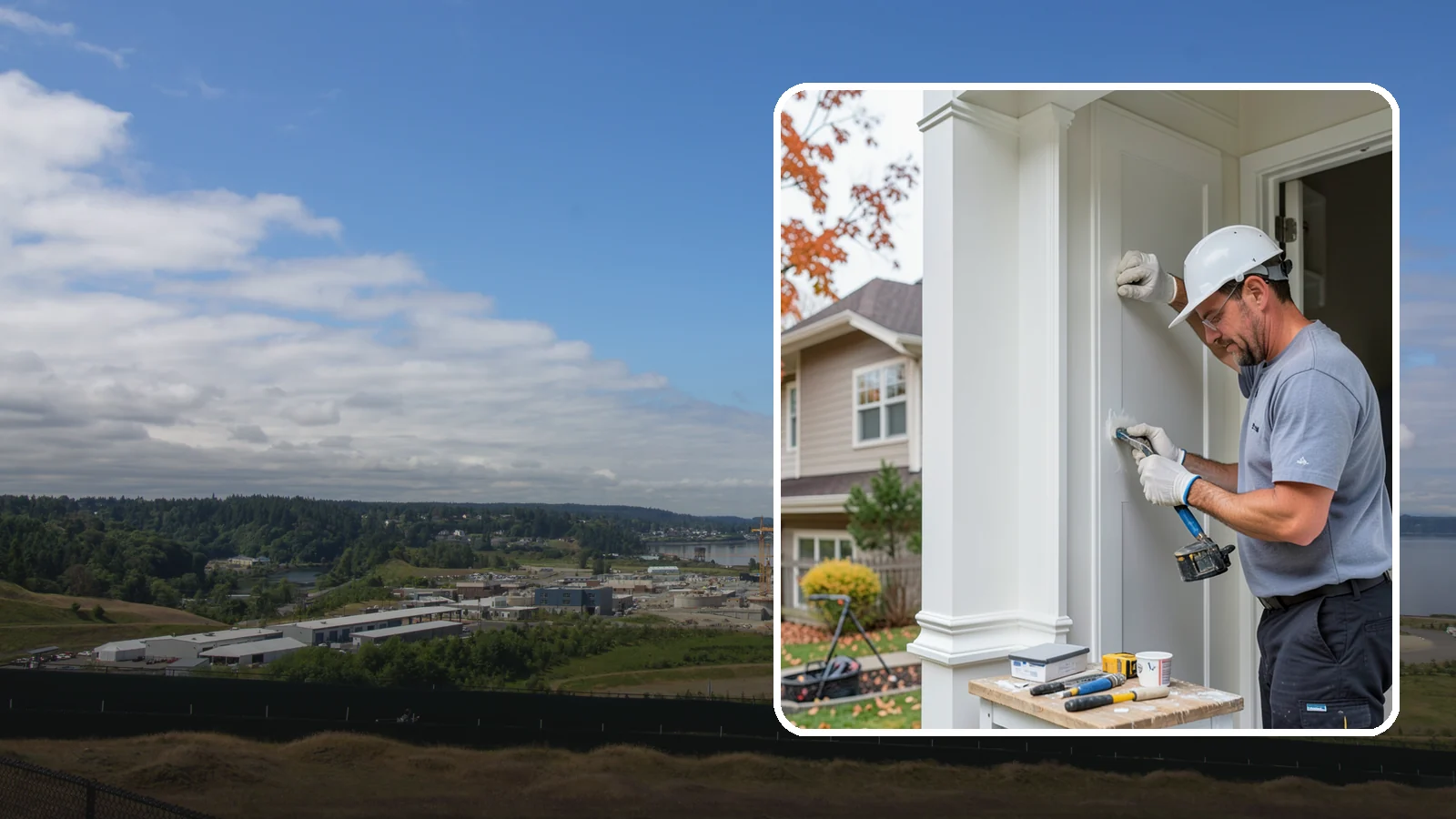 Trim Repair in University Place, Pierce County, WA - Trim repair that restores damaged interior and exterior molding to a clean, finished look.