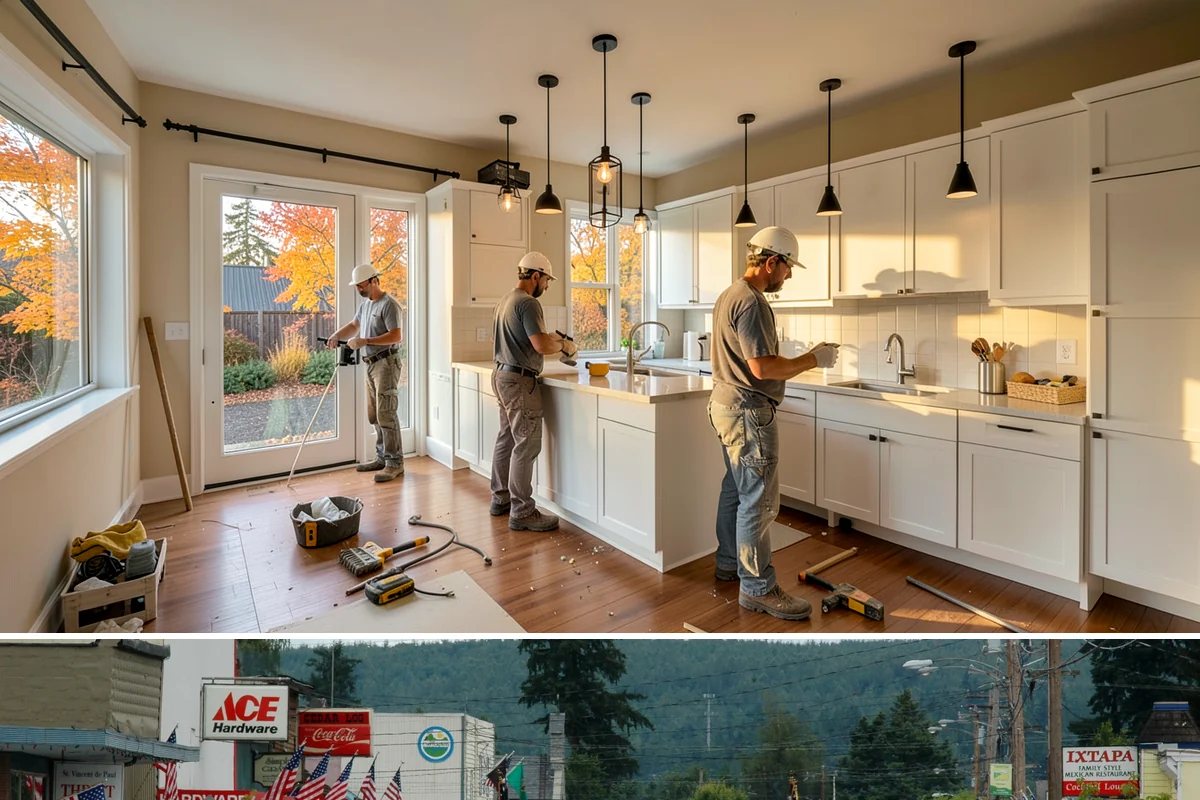 Tub-to-Shower Conversion in Carnation, King County, WA - This conversion is popular in fall as households prepare for safer, more comfortable bathing through the colder months.