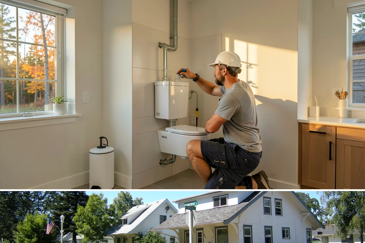 Tub-to-Shower Conversion in DuPont, Pierce County, WA - This conversion is popular in fall as households prepare for safer, more comfortable bathing through the colder months.