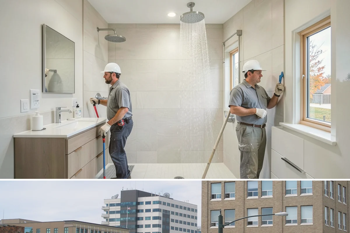 Tub-to-Shower Conversion in Everett, Snohomish County, WA - This conversion is popular in fall as households prepare for safer, more comfortable bathing through the colder months.