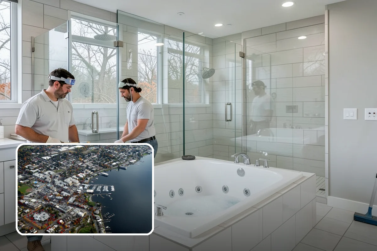 Tub-to-Shower Conversion in Kirkland, King County, WA - Reclaims an underused tub for a usable shower