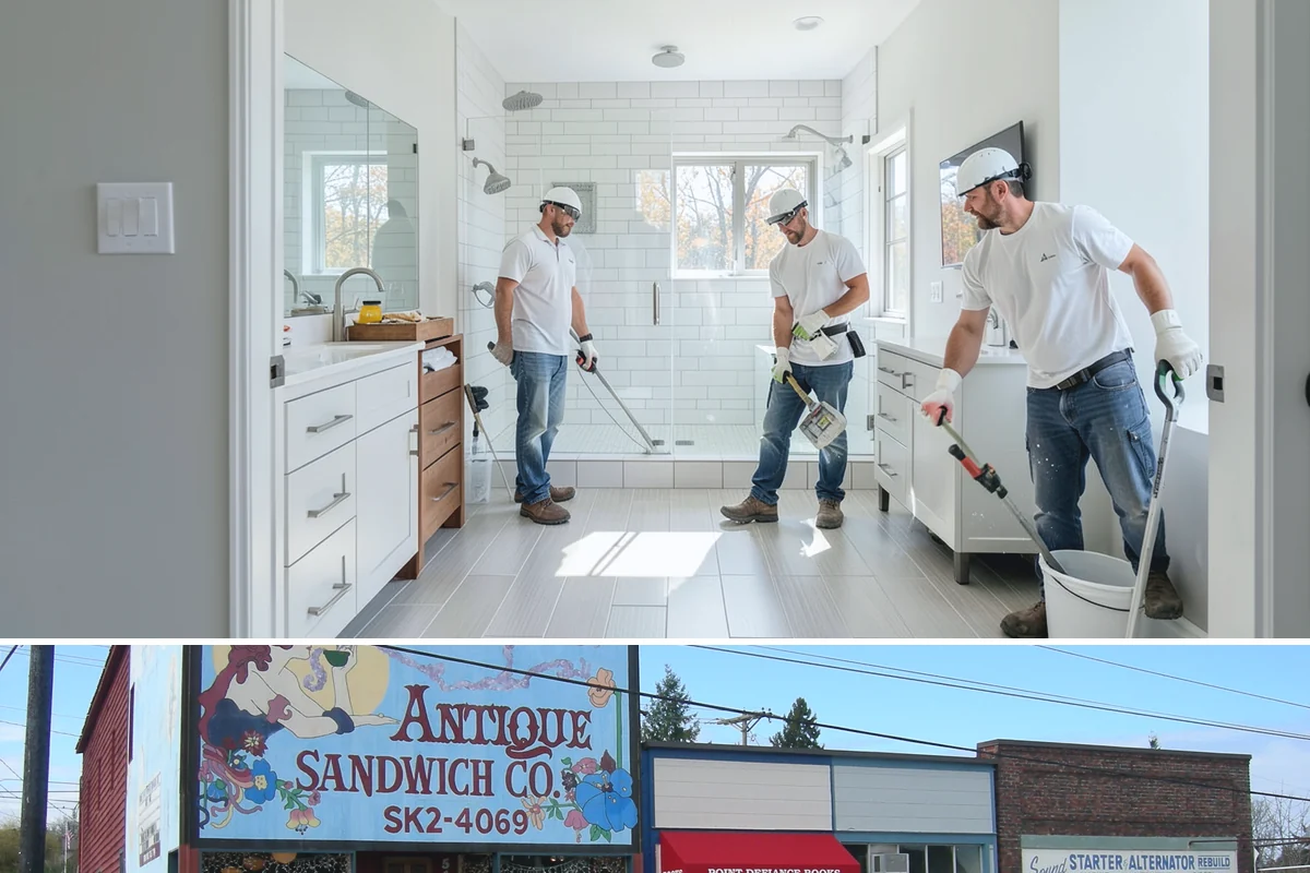 Tub-to-Shower Conversion in Ruston, Pierce County, WA - This conversion is popular in fall as households prepare for safer, more comfortable bathing through the colder months.