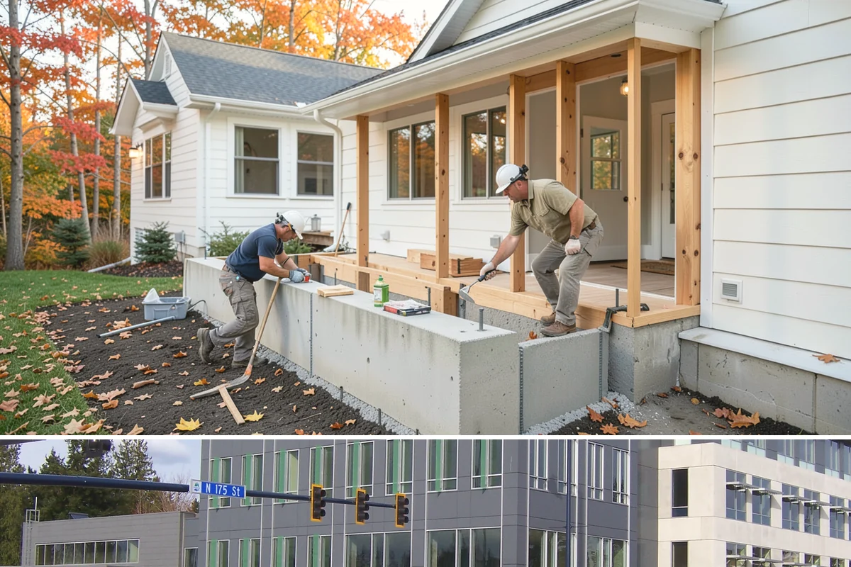 Tub-to-Shower Conversion in Shoreline, King County, WA - This conversion is popular in fall as households prepare for safer, more comfortable bathing through the colder months.