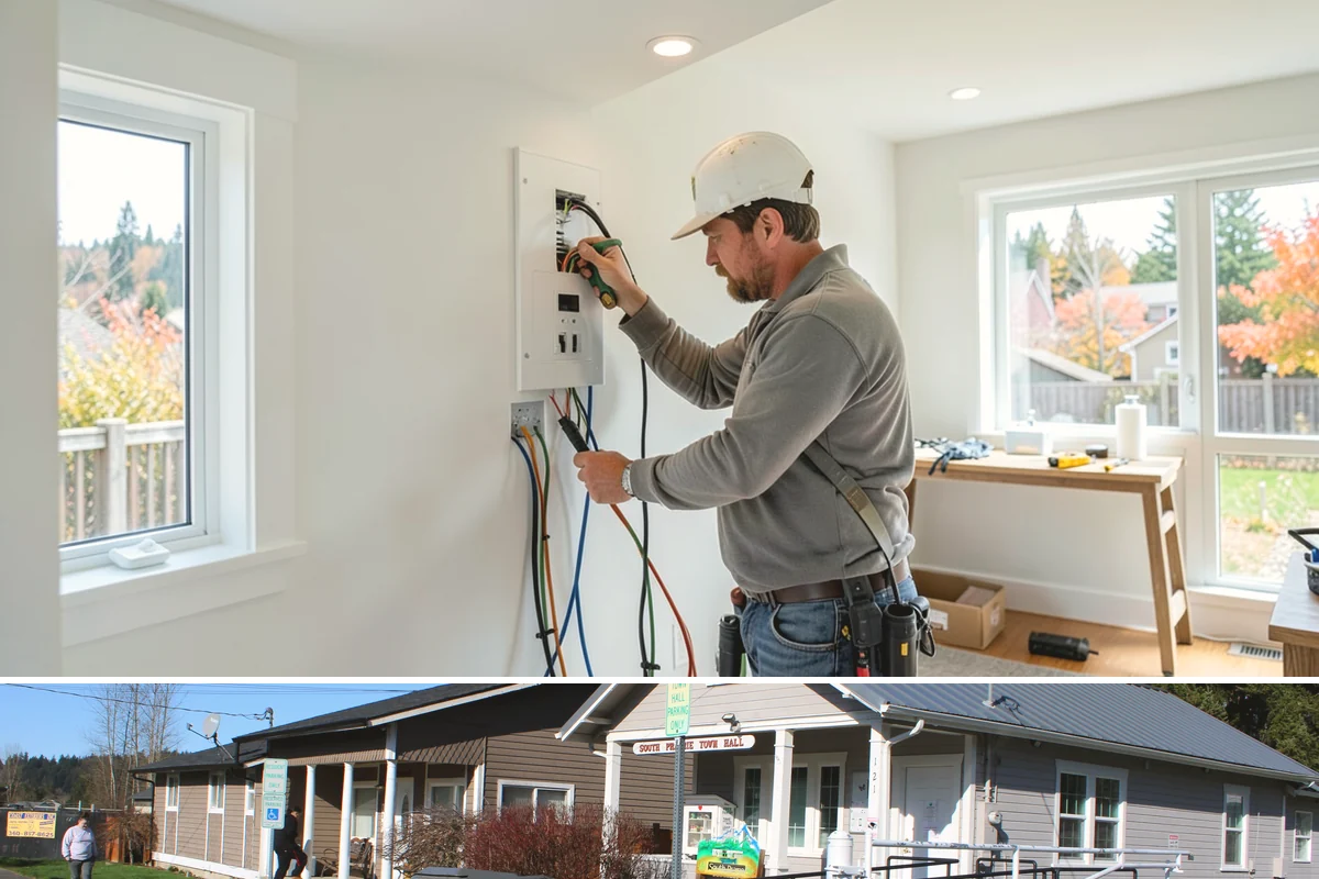 Tub-to-Shower Conversion in South Prairie, Pierce County, WA - This conversion is popular in fall as households prepare for safer, more comfortable bathing through the colder months.