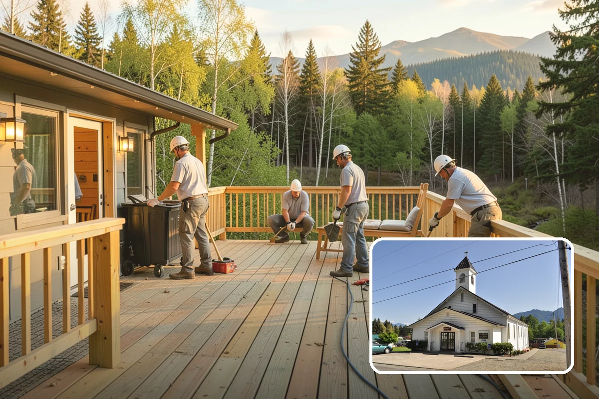 Tuckpointing in Concrete, Skagit County, WA - Locks out moisture through renewed joints