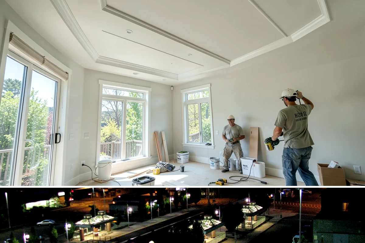 Two-Story Fireplace Construction in Auburn, King County, WA - This is a larger interior build best scheduled with lead time, often started in the drier months to align with the overall...