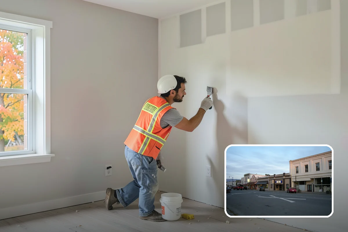 Two-Story Fireplace Construction in Burlington, Skagit County, WA - Commanding focal point for vaulted great rooms