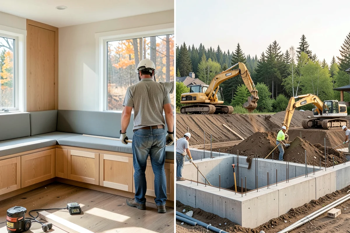 Two-Story Fireplace Construction in Gig Harbor, Pierce County, WA - Engineer the structure and pull permits for the full build