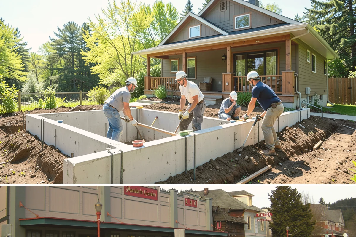 Two-Story Fireplace Construction in Issaquah, King County, WA - This is a larger interior build best scheduled with lead time, often started in the drier months to align with the overall...