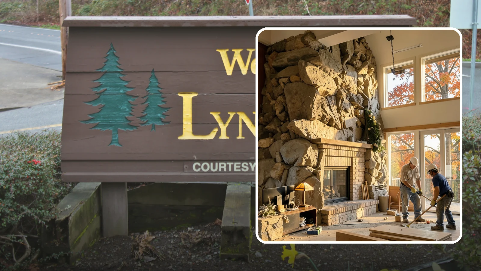 Two-Story Fireplace Construction in Lynnwood, Snohomish County, WA - Dramatic floor-to-ceiling fireplaces engineered for great rooms and vaulted spaces.