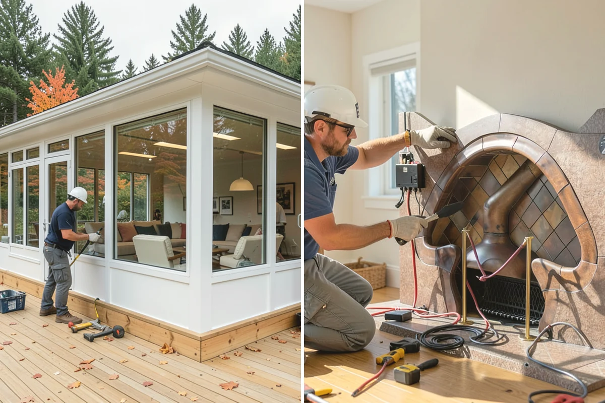 Two-Story Fireplace Construction in Mountlake Terrace, Snohomish County, WA - Engineer the structure and pull permits for the full build
