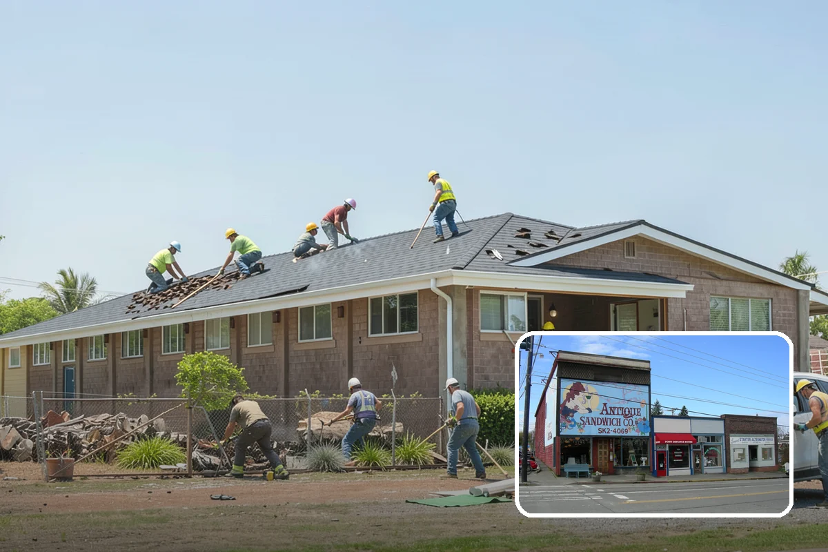 Two-Story Fireplace Construction in Ruston, Pierce County, WA - Commanding focal point for vaulted great rooms