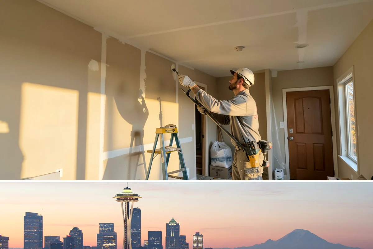 Two-Story Fireplace Construction in Seattle, King County, WA - This is a larger interior build best scheduled with lead time, often started in the drier months to align with the overall...