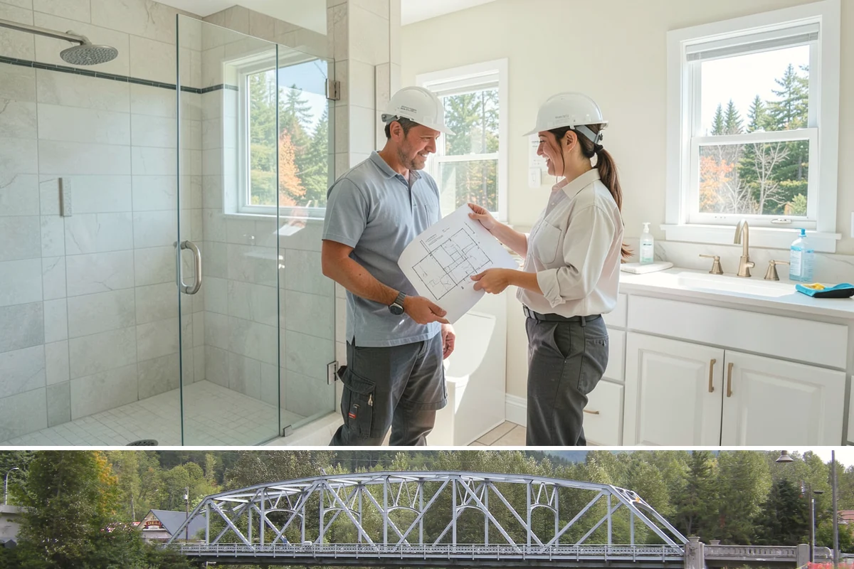 Two-Story Fireplace Construction in Skykomish, King County, WA - This is a larger interior build best scheduled with lead time, often started in the drier months to align with the overall...