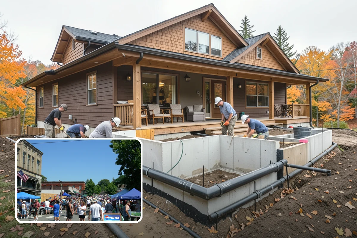 Two-Story Fireplace Construction in Snohomish, Snohomish County, WA - Commanding focal point for vaulted great rooms