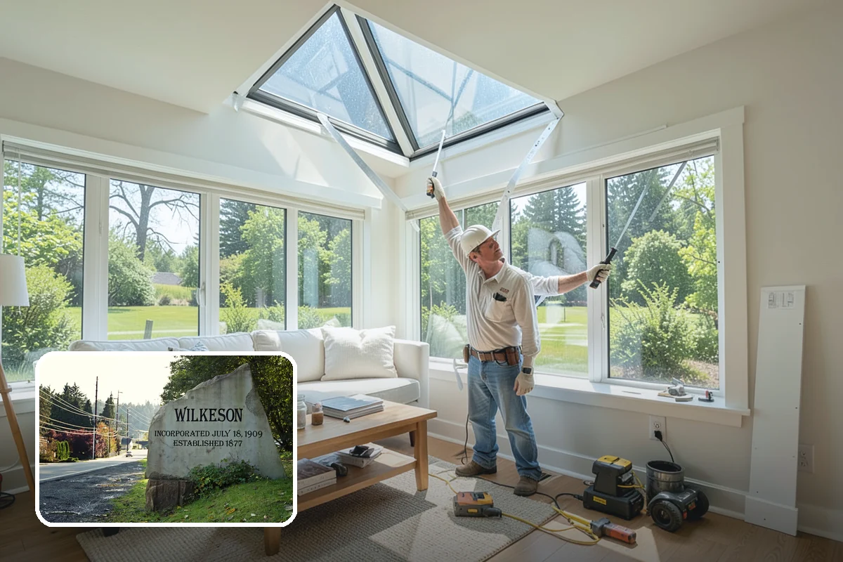 Two-Story Fireplace Construction in Wilkeson, Pierce County, WA - Commanding focal point for vaulted great rooms