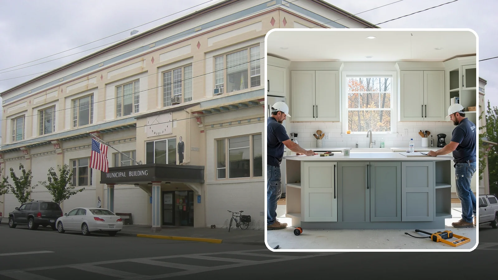 Two-Tone Cabinet Installation in Anacortes, Skagit County, WA - Installing cabinetry in two coordinated colors or finishes to create depth and visual interest.