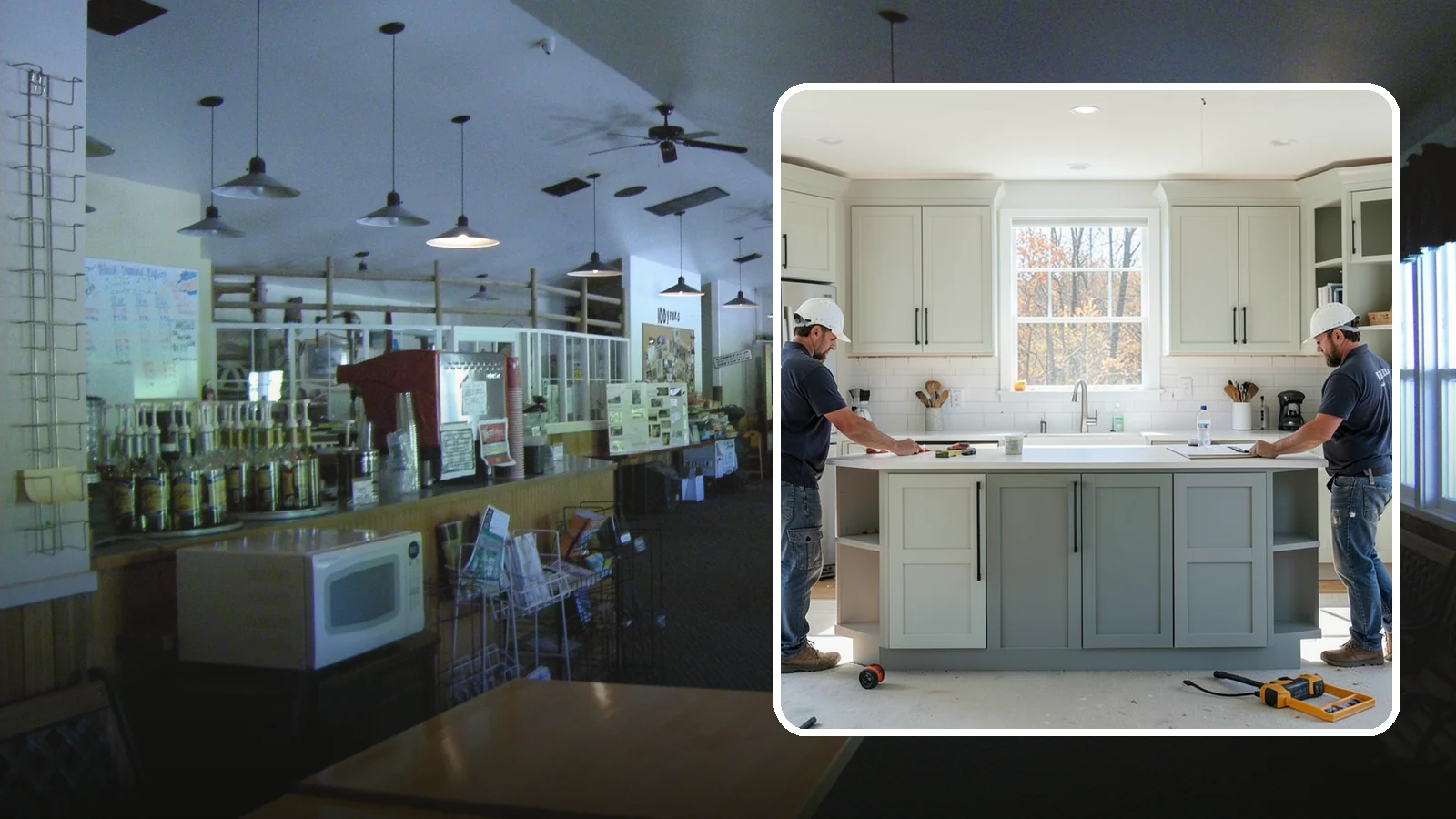 Two-Tone Cabinet Installation in Black Diamond, King County, WA - Installing cabinetry in two coordinated colors or finishes to create depth and visual interest.
