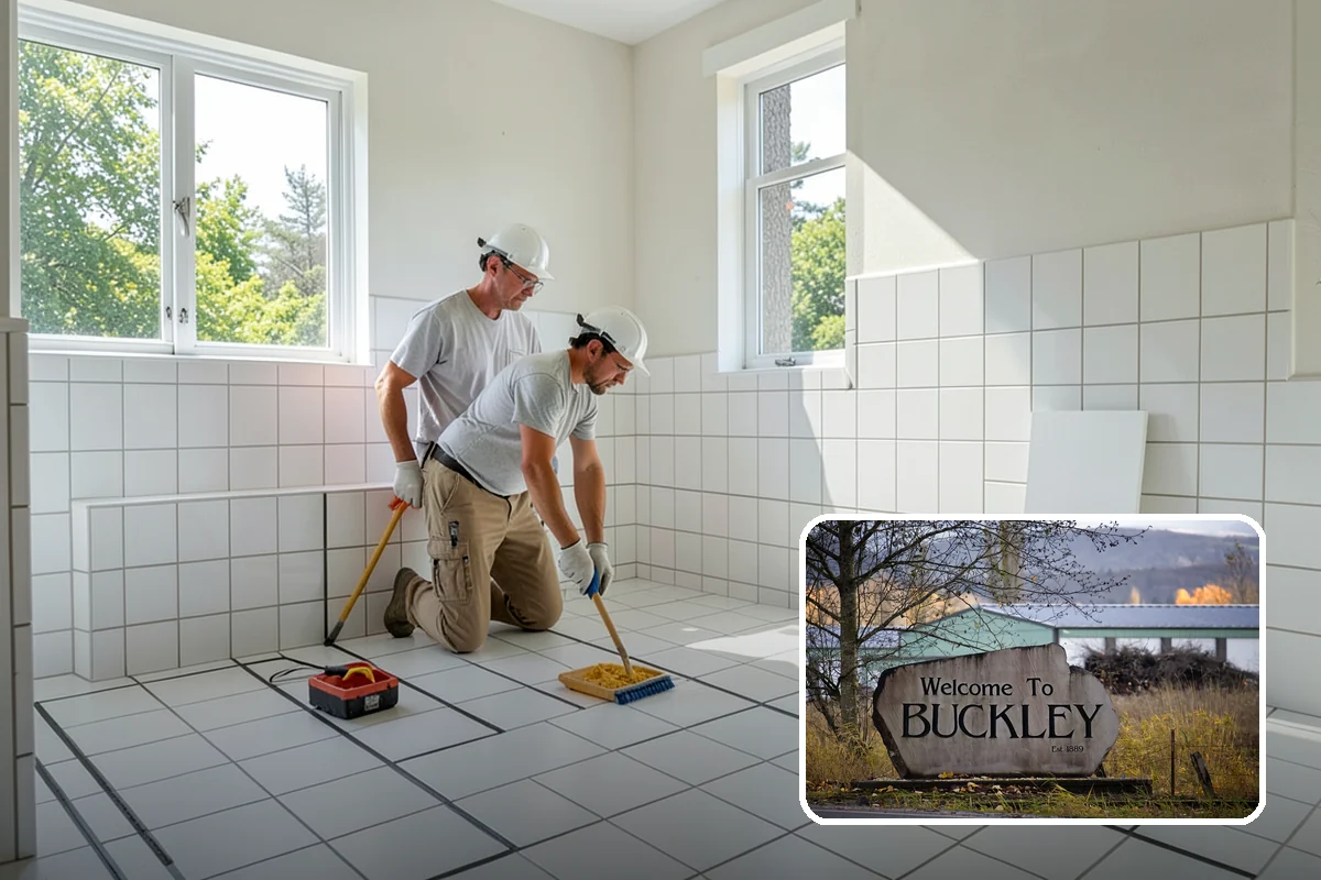 Two-Tone Cabinet Installation in Buckley, Pierce County, WA - A designer, high-interest look
