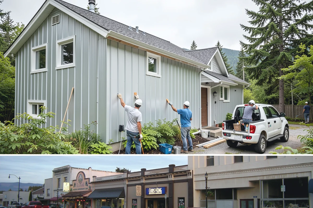 Two-Tone Cabinet Installation in Burlington, Skagit County, WA - Two-tone installation fits any season and readies a stylish kitchen for holiday hosting when done in fall.