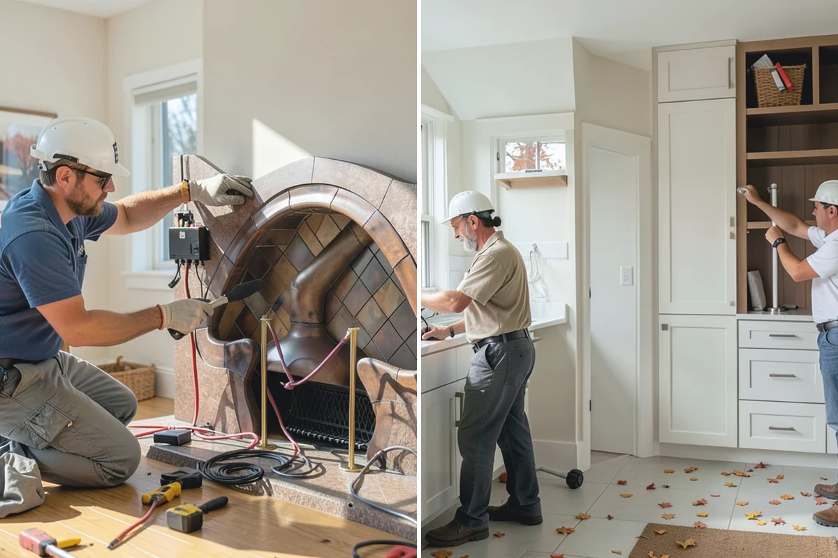 Two-Tone Cabinet Installation in Coupeville, Island County, WA - Coordinate the two finishes and layout