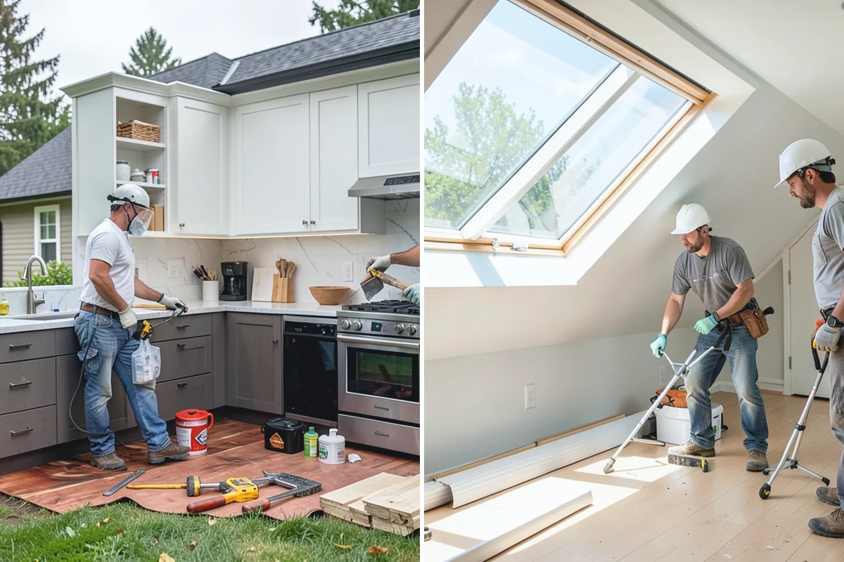 Two-Tone Cabinet Installation in Darrington, Snohomish County, WA - Coordinate the two finishes and layout