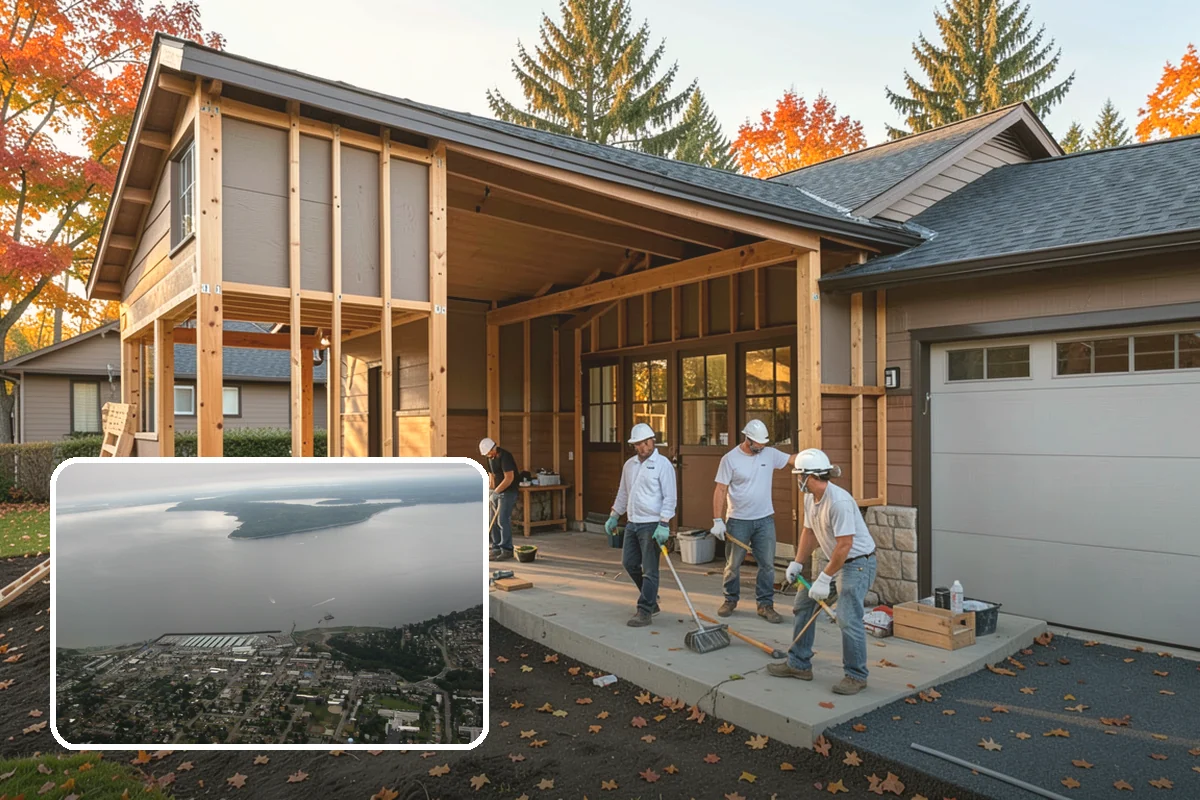 Two-Tone Cabinet Installation in Des Moines, King County, WA - A designer, high-interest look