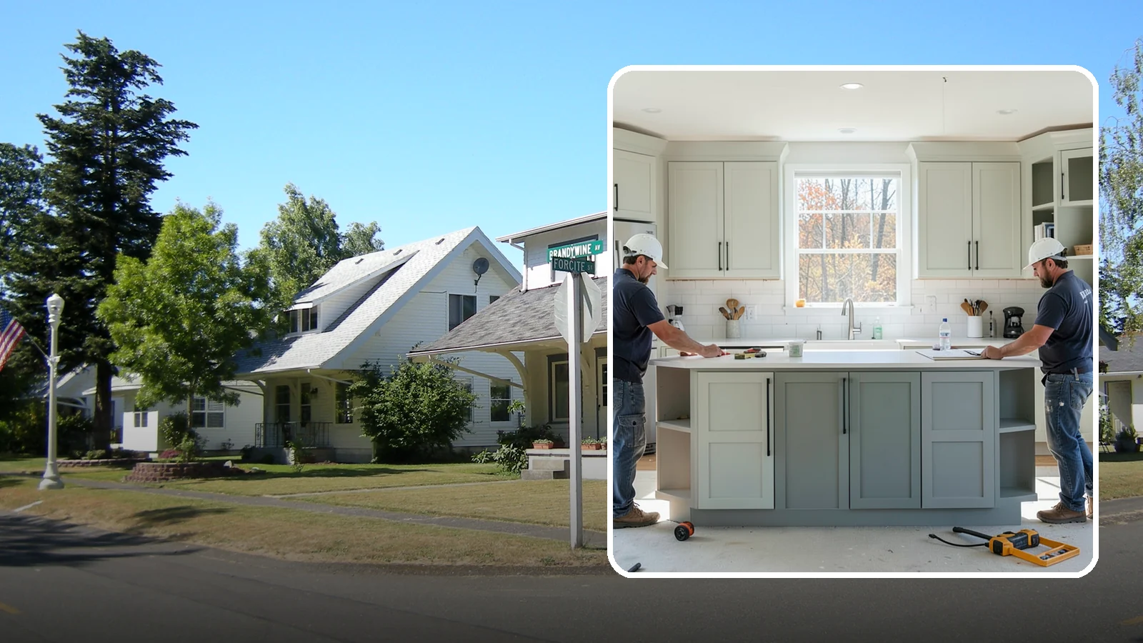 Two-Tone Cabinet Installation in DuPont, Pierce County, WA - Installing cabinetry in two coordinated colors or finishes to create depth and visual interest.
