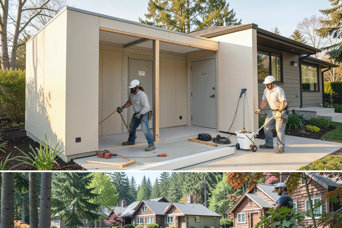 Two-Tone Cabinet Installation in Edgewood, Pierce County, WA - Two-tone installation fits any season and readies a stylish kitchen for holiday hosting when done in fall.
