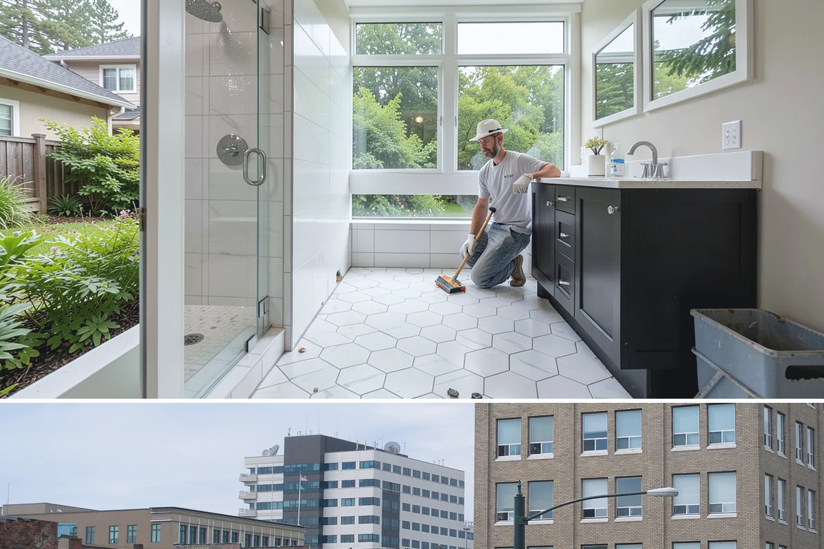 Two-Tone Cabinet Installation in Everett, Snohomish County, WA - Two-tone installation fits any season and readies a stylish kitchen for holiday hosting when done in fall.