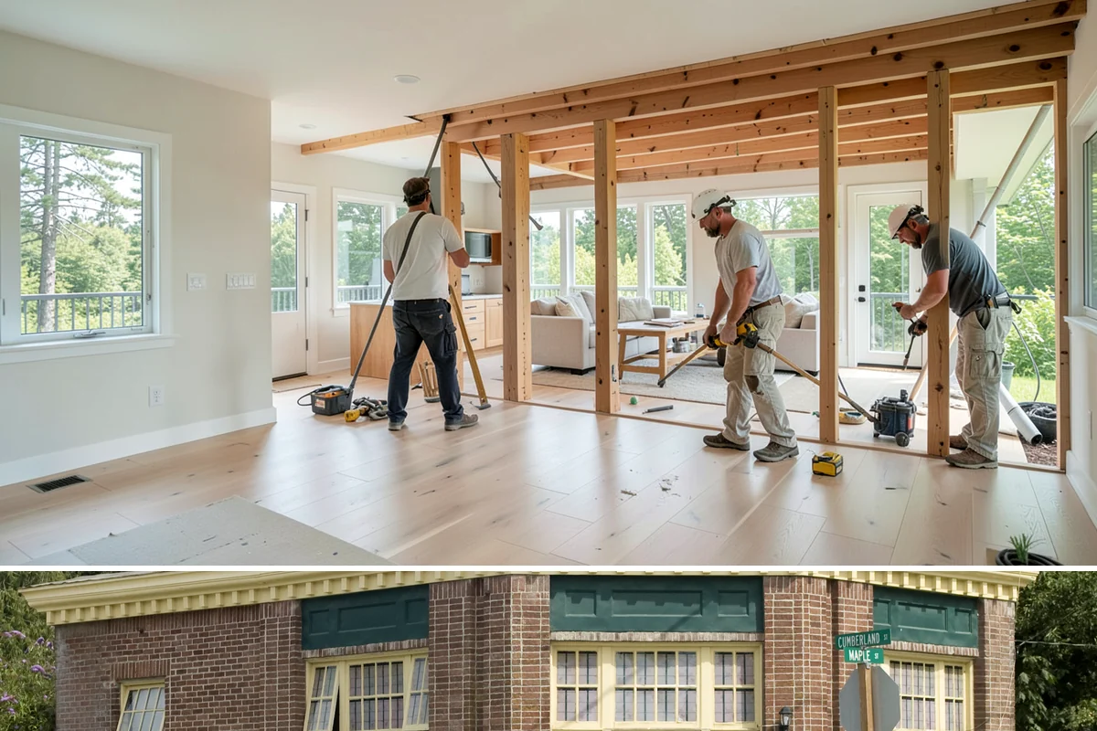 Two-Tone Cabinet Installation in Hamilton, Skagit County, WA - Two-tone installation fits any season and readies a stylish kitchen for holiday hosting when done in fall.